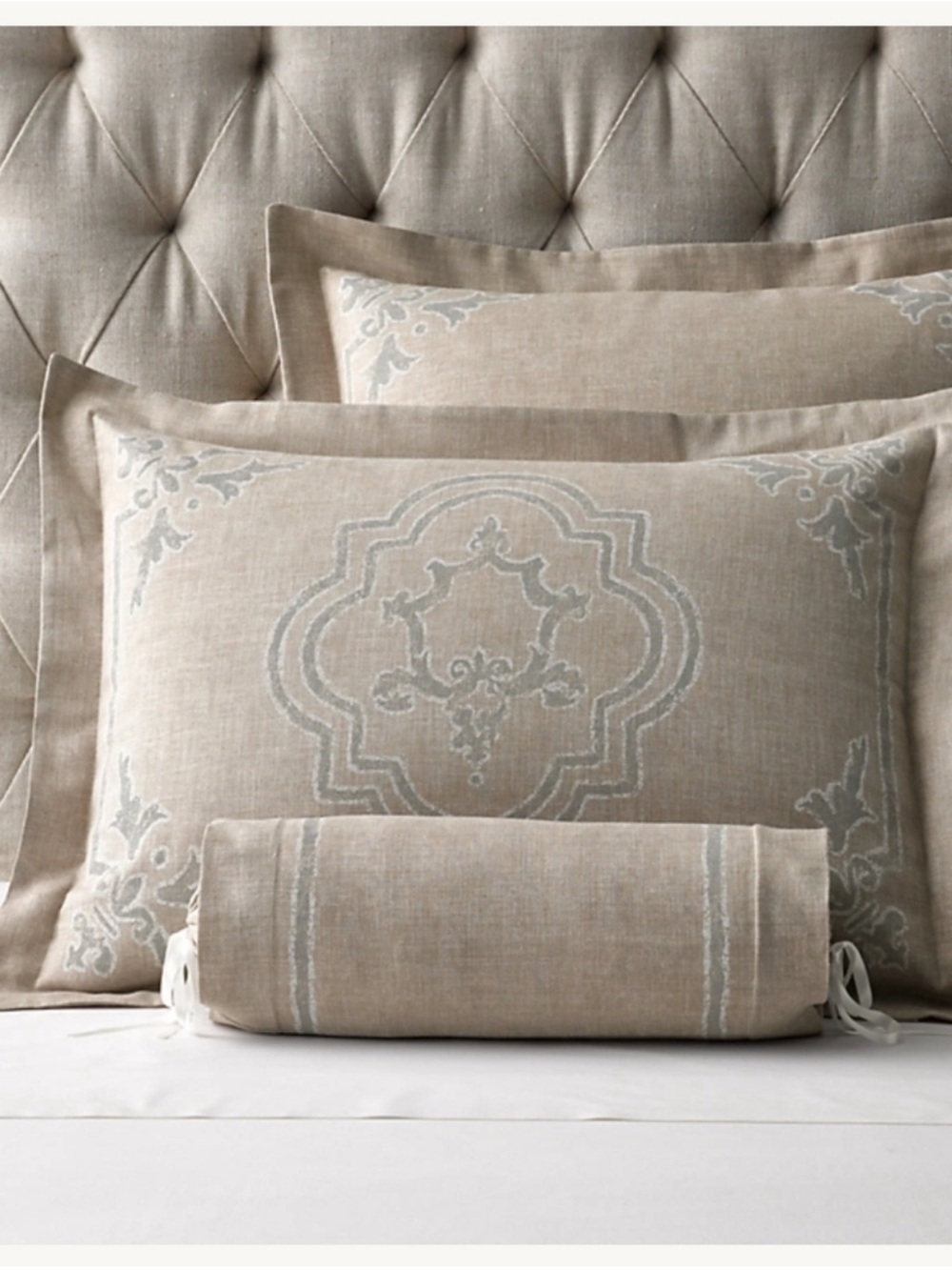 Restoration Hardware twin size Beige Linen Duvet Cover